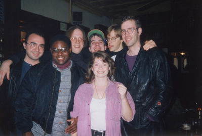 MotleyCrew
Jeff Faust, Ike, Andrew Somlyo, Andy Meyer, Lewis Dabney, Bob Bettenburg, and Lil Kim at Miller's in the late 90's.
